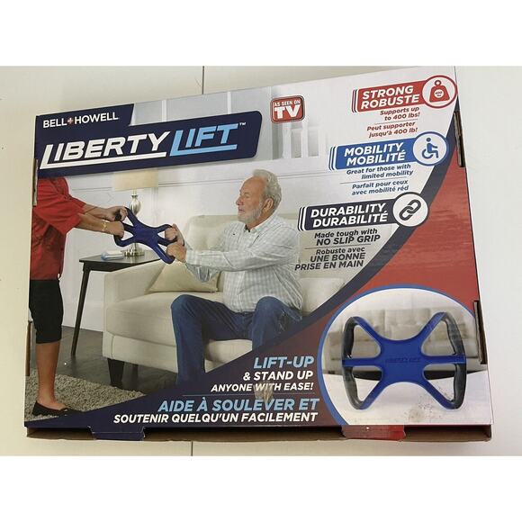 Liberty Lift 15" Standing Aid & Handicap Bar w/ No-Slip Grip Handles, As Seen TV - Picture 1 of 4